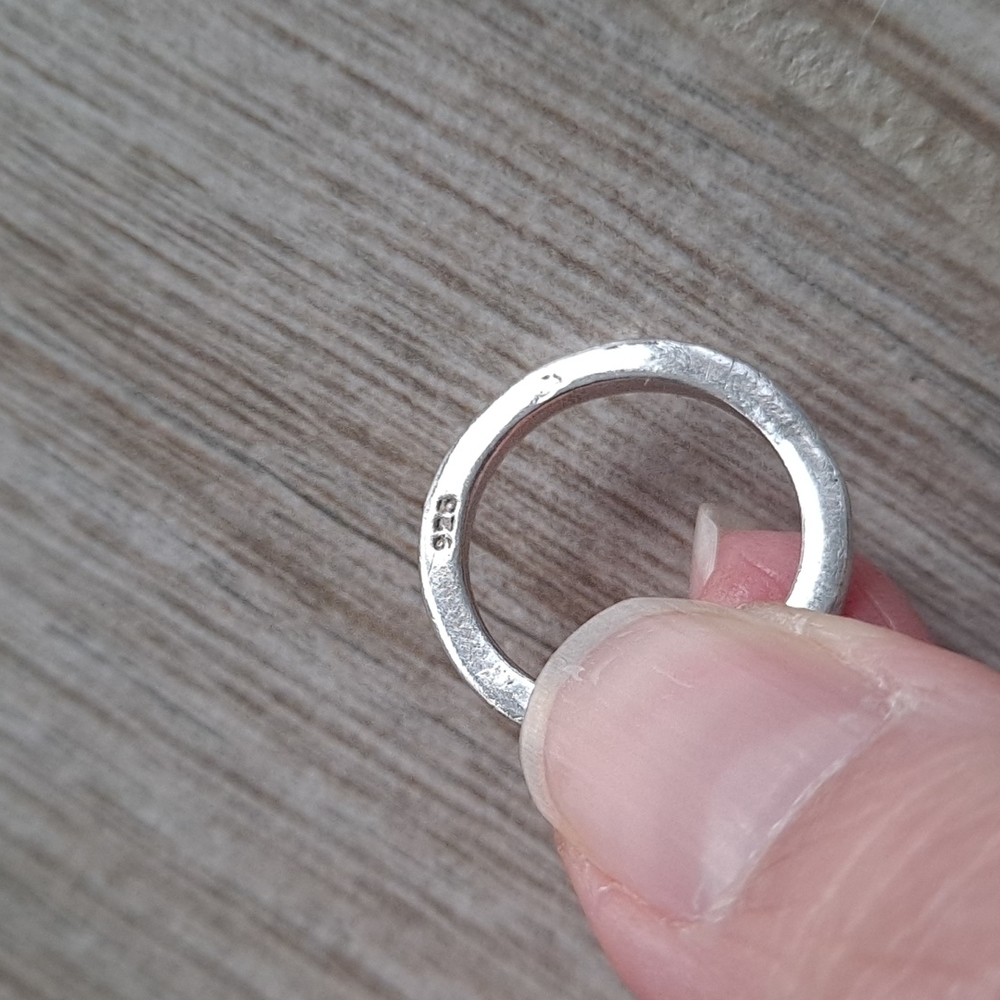 Sterling Silver Flat Edge Ring - image 4